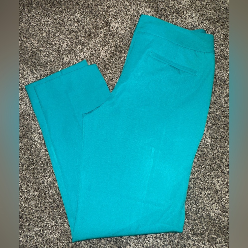 Worthington Vibrant Teal Straight Leg Pants